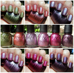 March Nail Art Challenge: Swatch. 
http://www.thepolishedmommy.com/2013/03/china-glaze-hologlam-holographic.html