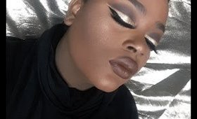 Cut Crease with Matte Brown Lips - SLAY