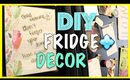 DIY Fridge Decor and Organization - Magnets and Dry Erase Board