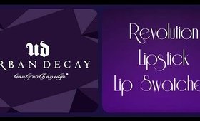 Urban Decay Revolution Lipsticks - Lip Swatched