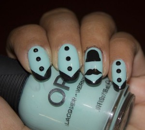 
Visit the blog for more details: http://www.bellezzabee.com/2013/11/movember-manicure.html