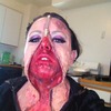 Zipper face make up by Christy Farabaugh 