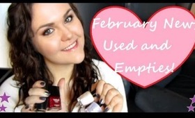 February New, Used and Empties!!