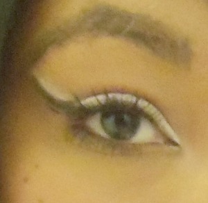 The last step is to blend the liners out and add mascara I used  Maybelline Illegal Lengths