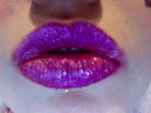 Midnight Masquerade glitter lips.