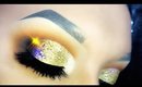 Jaclyn Hill Palette - Holographic Gold Cut Crease - XMAS Makeup Tutorial