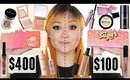 High End Makeup VS Affordable Makeup // Too Faced Sweet Peach Palette DUPE