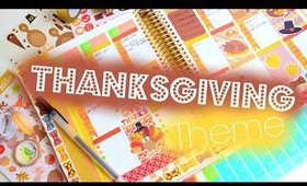Plan With Me #26 | Thanksgiving Theme | Erin Condren