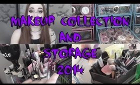Makeup Collection and Storage 2014!