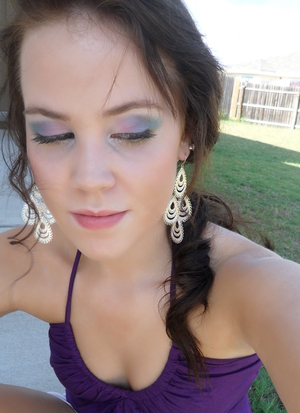 Just a simple rainbow look! Not to over the top.