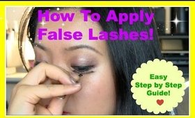 How to Apply False Eyelashes - Easy Step by Step Guide