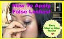 How to Apply False Eyelashes - Easy Step by Step Guide