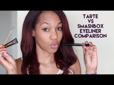 Mose Wade Hysterisk Smashbox vs Tarte Gel Eyeliner Review/Comparison | Alisha b. Video |  Beautylish