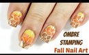 Ombre Stamping Fall Nail Art Tutorial! [Featuring Ejiubas + Sarah R Plates]