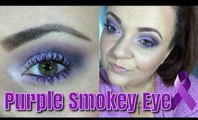 Vibrant Purple Smokey Eye! #DomesticViolenceAwareness