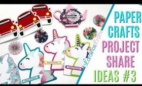 Paper Crafts Project Share ft Handmade Cards including Unicorn Cards, Teapot Card, and Car Cards #3