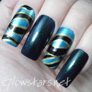 For a tutorial on this mani and more nail art visit http://Glowstars.net
