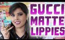 Gucci Rouge a Levres Mat Matte Lipsticks Review, Swatches, Demos