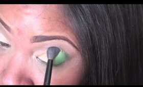 Bold Green Makeup