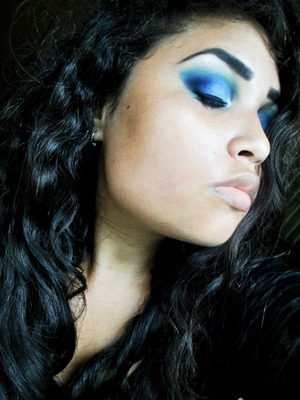 Forever wearing Blue eyeshadow haha ! I love it.