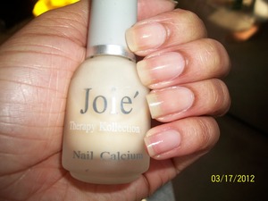 All i have on my nails are this amazing nail calcium .