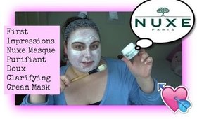 First Impressions Nuxe Masque Purifiant Doux Clarifying Cream Mask