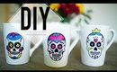 DIY Painted Sugar Skull Mug  | ANNEORSHINE