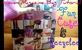 ♥ Woven Magazine bag Tutorial ♥ ( • ◡ • )