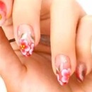 Chrysanthemum, Korean floral nail art 