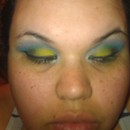 Blue and yellow look