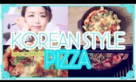 Korean Style Sweet Potato Pizza - A low calorie and healthy Pizza option