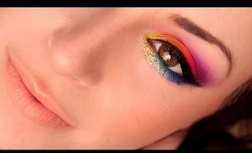 NEW YEAR PARADISE MAKEUP - Ombre glitter makeup