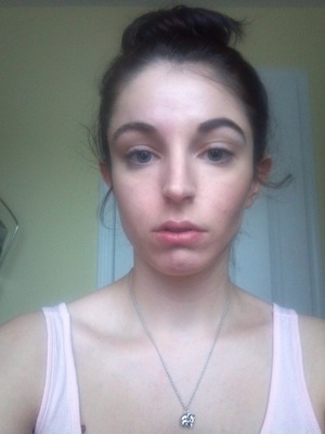 On one side of my face...