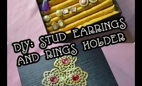 DIY: EASY STUD EARRINGS AND RING HOLDER