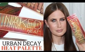 Urban Decay HEAT Palette UK Swatches and Eye Look