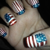 American Flag nails