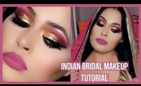 INDIAN BRIDAL MAKEUP I PURPLE & GOLD EYESHADOW TUTORIAL I BOLLYWOOD