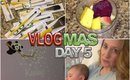 VLOGMAS 2015 - DAY 5   (Baby Nursery Tour, New Makeup Brushes, Smoothies)