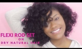 Flexi Rod Set on Dry Natural Hair