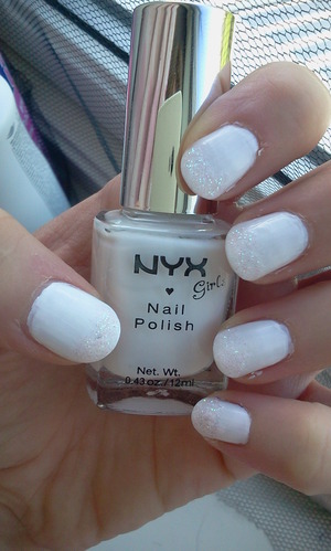 NYX Girls nail polish in "white".