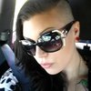 shaved head edgy glam summer