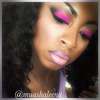 Hot Pink with Nude Lips