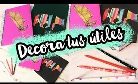 DECORA TUS UTILES PARA EL REGRESO A CLASES 2016 - DECORA TUS CUADERNOS Y LAPICES por Lau