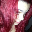 Redish pink hair <3