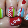"Valentine's" nails