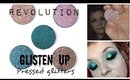 REVOLUTION WEEK - Glisten up pressed glitter eyeshadows - Swatch & Demo