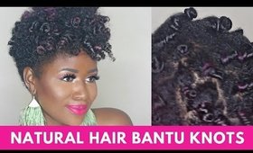 Wash Day Routine + Bantu Knot OutTutorial on Short Natural Hair| Tapered Cut