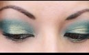 "Clear Waters" - Shimmery Teal & Light Green Look