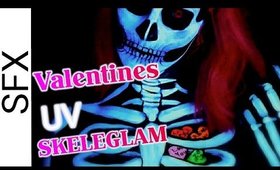 Valentines Day UV Skeleglam | Makeup Tutorial