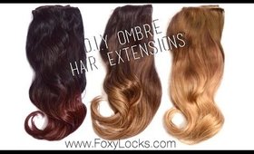 How To: D.I.Y Ombre Hair Extensions using Home Dye Kit
